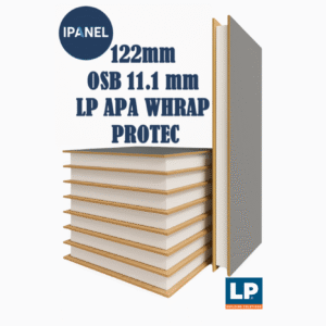 PANEL SIP 122 MM PALO BTO 2×4″ LP APA WHRAP PROTEC